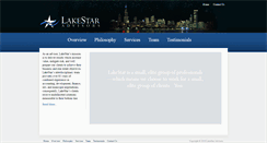 Desktop Screenshot of lakestaradvisors.com
