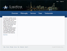 Tablet Screenshot of lakestaradvisors.com